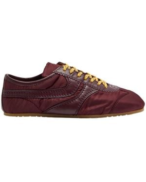 Dries Van Noten Dustin Paneled Nylon Sneakers - Brown