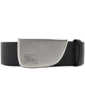Burberry Shield Plaque Belt - White