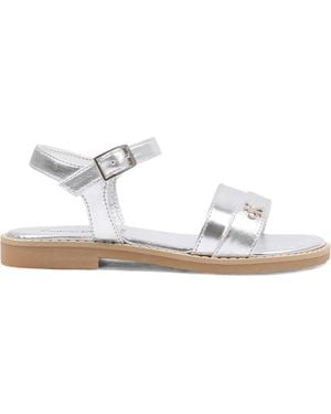 Calvin Klein Round-Toe Sandals - White