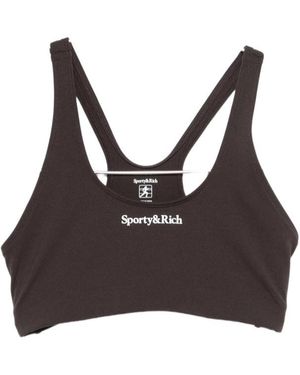 Sporty & Rich Sleeveless Vest - Brown