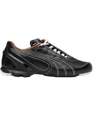 PUMA Vs-1 Leather Trainers - Black