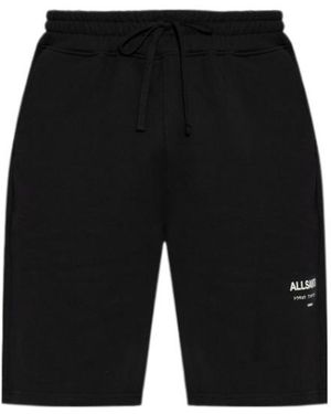 AllSaints Tokyo Underground Logo Shorts - Black