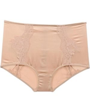 Dolce & Gabbana Two-Tone Lace Panties - Natural