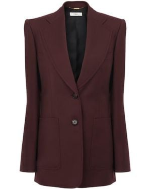 Chloé Pocket Button Blazer - Purple