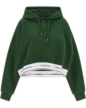 DSquared² Long-Sleeve Hooded Sweatshirt - Green