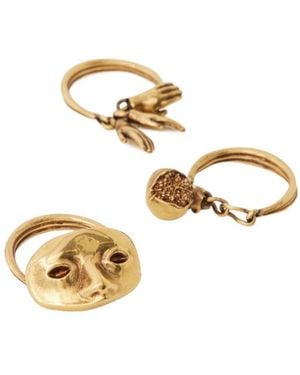 Lemaire Estampe Trio Rings - Metallic