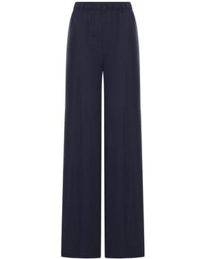 Prada Washed Silk Trousers - Blue