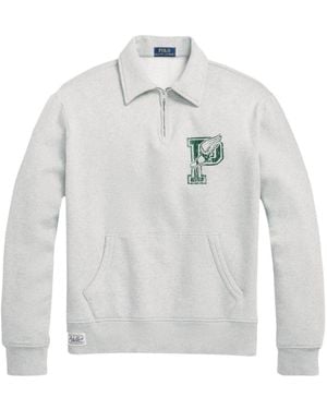 Polo Ralph Lauren V-Neck Cotton Sweatshirt - Grey
