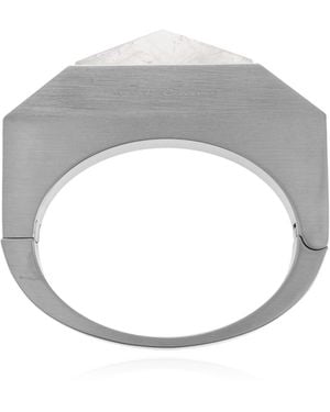 Rick Owens Logo Engraved Bracelet - White