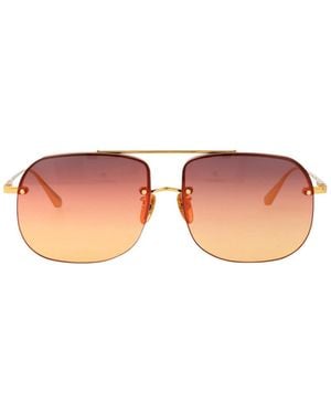 Linda Farrow Frame Sunglasses - Pink