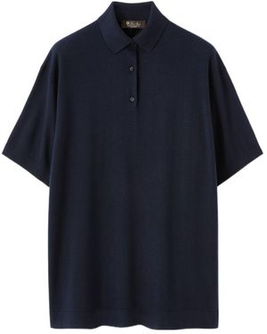 Loro Piana Royal Lightness Polo Shirt - Blue