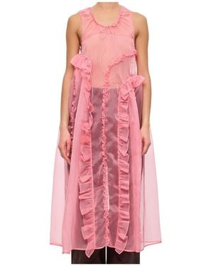 Cecilie Bahnsen Round Neck Dress - Pink