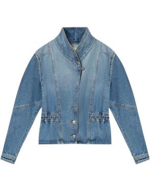 Isabel Marant Long-Sleeved Denim Jacket - Blue