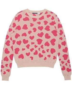 Sportmax Love Pattern Pullover - Red