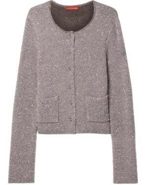 Altuzarra Sequined Knit Cardigan - Brown