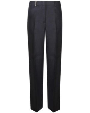 Peserico Straight-Leg Tailored Pants - Blue