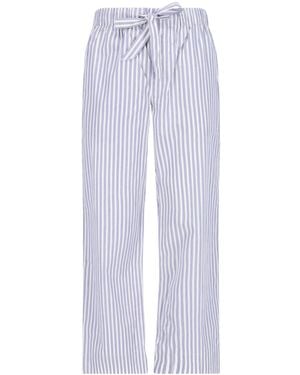 Tekla Striped Organic Cotton Pyjama Trousers - Blue