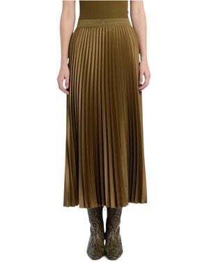 Marella Pleated Skirt - Green