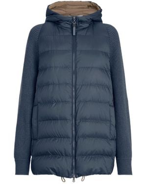 Brunello Cucinelli Nylon Short Down Jacket - Blue