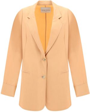 forte_forte Long-Sleeved Suit Coat - Orange