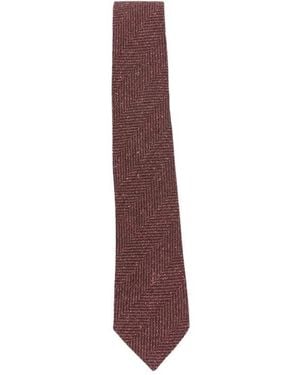 Tagliatore Pointed Tie - Purple