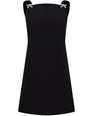 Prada Cady Mini Dress - Black