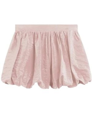 Frankie Shop Alina Bubble Hem Shorts - Pink