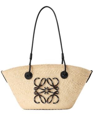 Loewe Small Anagram Basket Bag - Natural