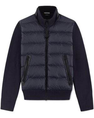 Tom Ford Panelled Padded Jacket - Black