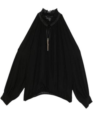 Liu Jo Long Sleeves Tassel Blouse - Black