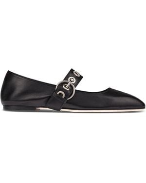 Aeyde Uma Ballet Flats - Black