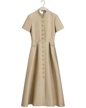 Dior Or Mid-Length Belted Shirtdress - Natural