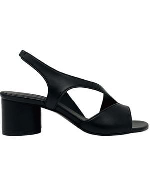 Vic Matié Strappy Block-Heel Sandals - Black