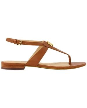 Ralph Lauren Everley Leather Sandal - Brown
