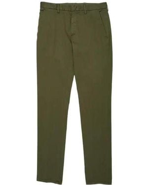 ZEGNA Solid Color Casual Pants - Green