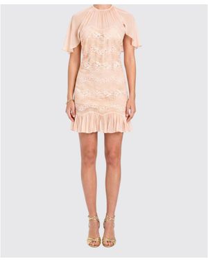 Twinset Patchwork Mini Dress - White