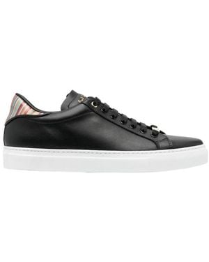 Paul Smith Stripe-Detailing Lace-Up Sneakers - Black