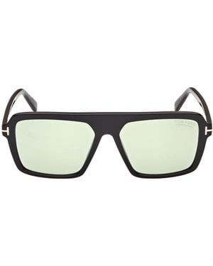 Tom Ford Eyewear Vincent Pilot-Frame Sunglasses - White