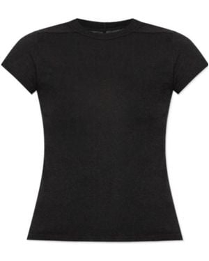 Rick Owens Crewneck Cropped T-Shirt - Black