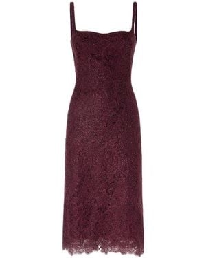 Ermanno Scervino Below-The-Knee Sheath Dress - Purple