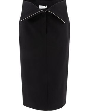 McQueen Midi Skirts - Black