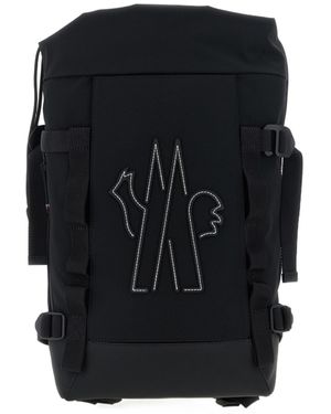 Moncler Grenoble Logo Roll-Top Backpack - Brown
