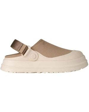 UGG Goldenglow Slip On Flat Mules - Natural
