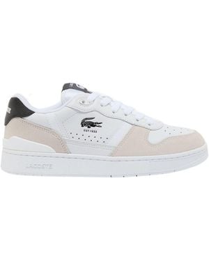 Lacoste Vintage Tennisstyle Leather Shoes - White