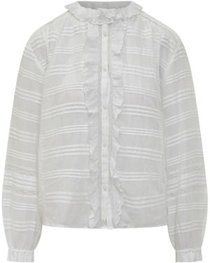 Isabel Marant Peline Ruffled Shirt - White