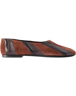 Proenza Schouler Square-Toe Flat Shoes - Brown