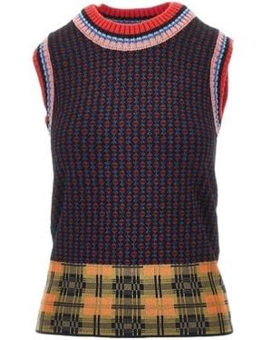 Dries Van Noten Jacquard Wool Sweater - Blue