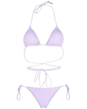 Reina Olga Triangle Bikini Set - Purple