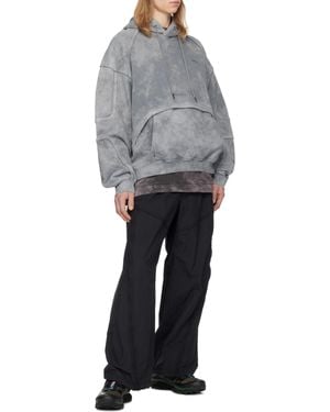 Juun.J Long Sleeve Hoodie - Gray