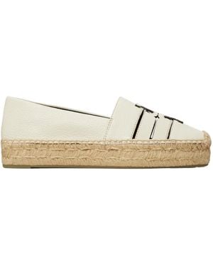 Tory Burch Ines Platform Espadrilles - Natural